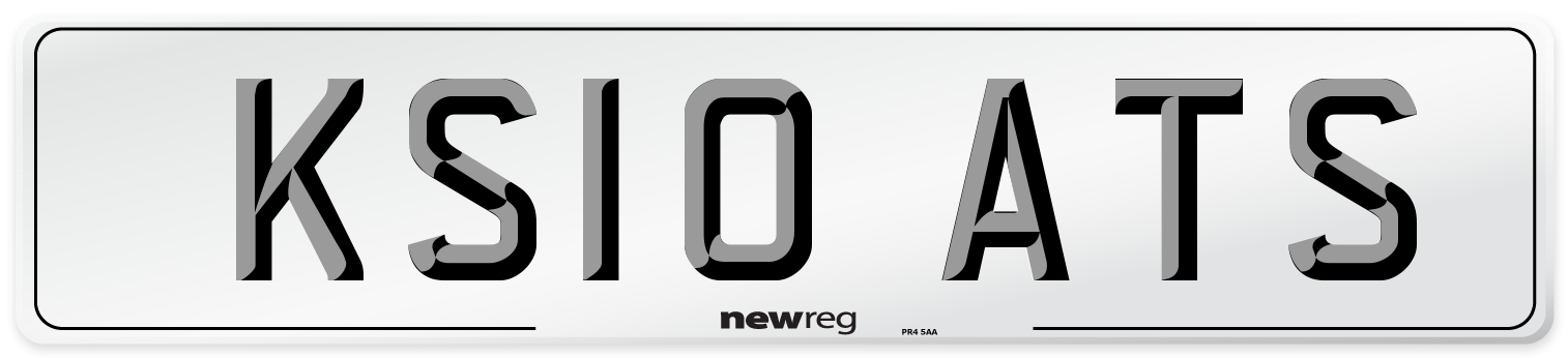 KS10 ATS Number Plate from New Reg